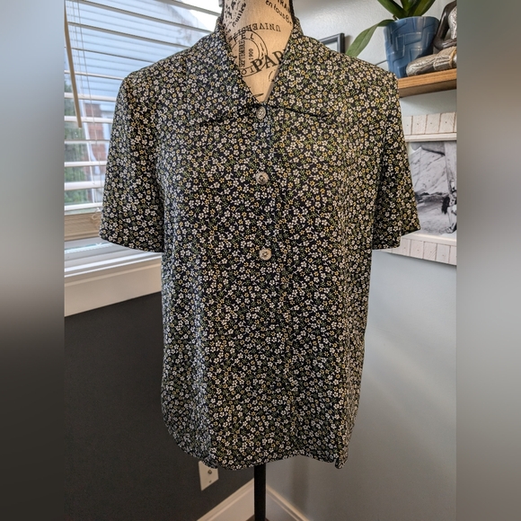 Vintage Lori Ann Floral 2 Piece Skirt Set Size 8 - Picture 7 of 9